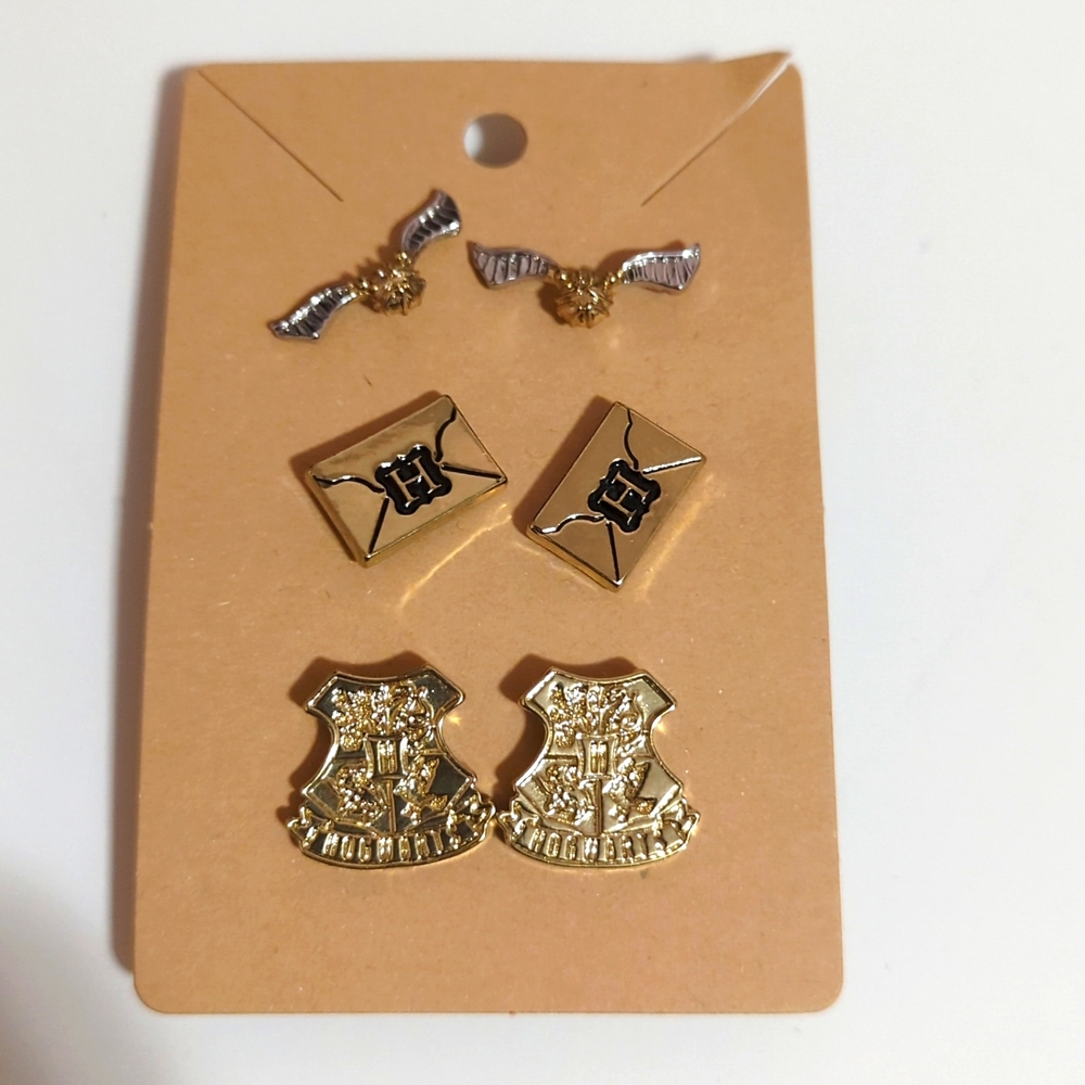 Harry Potter Stud Earring Trio